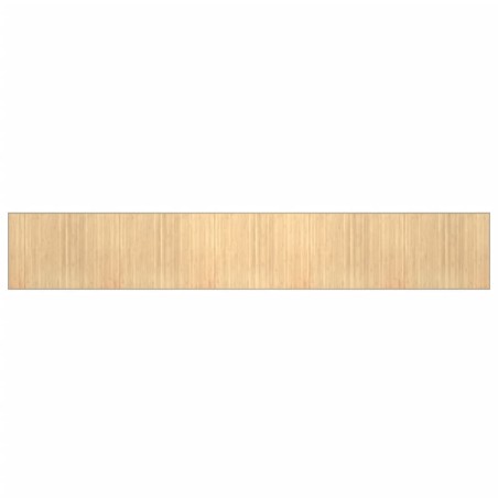 vidaXL Alfombra rectangular bambú color natural claro 80x1000 cm