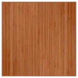 vidaXL Alfombra cuadrada bambú marrón 100x100 cm