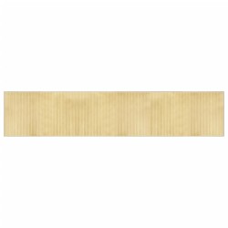 vidaXL Alfombra rectangular bambú color natural claro 60x300 cm