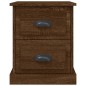 vidaXL Mesitas de noche 2 uds madera roble marrón 39x39x47,5 cm vidaXL Mesitas de noche 2 uds madera roble marrón 39x39x47,5 cm