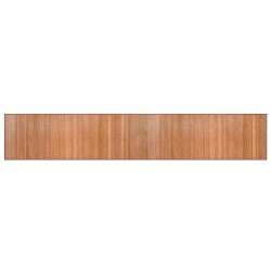 vidaXL Alfombra rectangular bambú color natural 70x400 cm