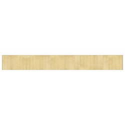 vidaXL Alfombra rectangular bambú color natural claro 60x500 cm