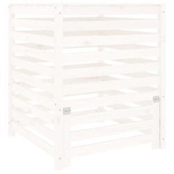 vidaXL Compostador de madera maciza de pino blanco 82,5x82,5x99,5 cm