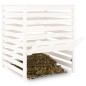 vidaXL Compostador de madera maciza de pino blanco 82,5x82,5x99,5 cm vidaXL Compostador de madera maciza de pino blanco 82,5x82,5x99,5 cm