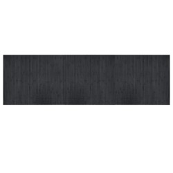 vidaXL Alfombra rectangular bambú gris 60x200 cm