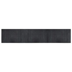 vidaXL Alfombra rectangular bambú gris 60x300 cm