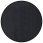 vidaXL Alfombra redonda bambú negro 80 cm