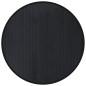 vidaXL Alfombra redonda bambú negro 100 cm vidaXL Alfombra redonda bambú negro 100 cm