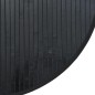 vidaXL Alfombra redonda bambú negro 100 cm vidaXL Alfombra redonda bambú negro 100 cm
