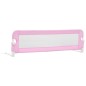 vidaXL Barandilla de seguridad cama de niño poliéster rosa 120x42 cm vidaXL Barandilla de seguridad cama de niño poliéster rosa 120x42 cm