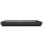 vidaXL Estructura cama con luces LED madera ingeniería negro 135x190cm vidaXL Estructura cama con luces LED madera ingeniería negro 135x190cm