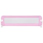 vidaXL Barandilla de seguridad cama de niño poliéster rosa 120x42 cm vidaXL Barandilla de seguridad cama de niño poliéster rosa 120x42 cm