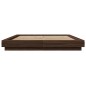 vidaXL Estructura de cama madera de ingeniería marrón roble 150x200 cm vidaXL Estructura de cama madera de ingeniería marrón roble 150x200 cm
