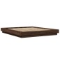 vidaXL Estructura de cama madera de ingeniería marrón roble 150x200 cm vidaXL Estructura de cama madera de ingeniería marrón roble 150x200 cm