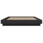 vidaXL Estructura de cama madera de ingeniería negra 140x190 cm vidaXL Estructura de cama madera de ingeniería negra 140x190 cm