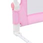 vidaXL Barandilla de seguridad cama de niño poliéster rosa 120x42 cm vidaXL Barandilla de seguridad cama de niño poliéster rosa 120x42 cm