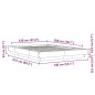vidaXL Estructura de cama madera de ingeniería negra 120x200 cm
