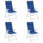 vidaXL Cojines de silla con respaldo alto 4 uds tela Oxford azul klein vidaXL Cojines de silla con respaldo alto 4 uds tela Oxford azul klein