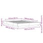 vidaXL Estructura de cama madera de ingeniería marrón roble 135x190 cm vidaXL Estructura de cama madera de ingeniería marrón roble 135x190 cm