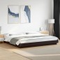 vidaXL Estructura de cama madera de ingeniería negra 200x200 cm