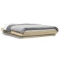 vidaXL Estructura de cama madera de ingeniería roble Sonoma 135x190 cm vidaXL Estructura de cama madera de ingeniería roble Sonoma 135x190 cm