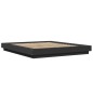 vidaXL Estructura de cama madera de ingeniería negra 160x200 cm vidaXL Estructura de cama madera de ingeniería negra 160x200 cm