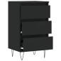 vidaXL Aparador madera de ingeniería negro 40x35x70 cm vidaXL Aparador madera de ingeniería negro 40x35x70 cm