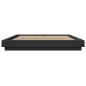 vidaXL Estructura de cama madera de ingeniería negra 160x200 cm vidaXL Estructura de cama madera de ingeniería negra 160x200 cm