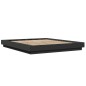 vidaXL Estructura de cama madera de ingeniería negra 150x200 cm