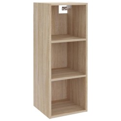 vidaXL Armario pared madera contrachapada roble Sonoma 34,5x32,5x90 cm