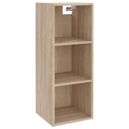vidaXL Armario pared madera contrachapada roble Sonoma 34,5x32,5x90 cm