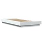 vidaXL Estructura de cama madera de ingeniería blanca 75x190 cm vidaXL Estructura de cama madera de ingeniería blanca 75x190 cm