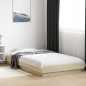 vidaXL Estructura de cama madera de ingeniería roble Sonoma 75x190 cm