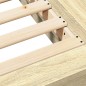 vidaXL Estructura de cama madera de ingeniería roble Sonoma 75x190 cm