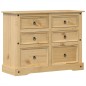 vidaXL Cómoda cajonera Corona madera maciza de pino 120x48x91 cm vidaXL Cómoda cajonera Corona madera maciza de pino 120x48x91 cm