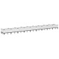 vidaXL Jardinera con clavijas PP blanco 362,5x42,5x28,5 cm vidaXL Jardinera con clavijas PP blanco 362,5x42,5x28,5 cm