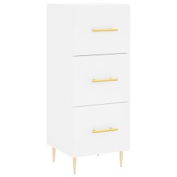 vidaXL Aparador madera de ingeniería blanco 34,5x34x90 cm