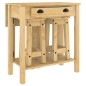 vidaXL Set de mesa alta y taburetes de bar 3 pzas madera maciza pino vidaXL Set de mesa alta y taburetes de bar 3 pzas madera maciza pino