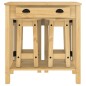 vidaXL Set de mesa alta y taburetes de bar 3 pzas madera maciza pino vidaXL Set de mesa alta y taburetes de bar 3 pzas madera maciza pino