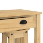 vidaXL Set de mesa alta y taburetes de bar 3 pzas madera maciza pino vidaXL Set de mesa alta y taburetes de bar 3 pzas madera maciza pino