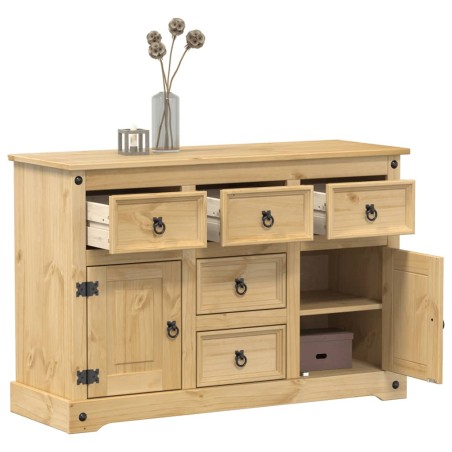 vidaXL Aparador Corona madera maciza de pino 115x40x76 cm