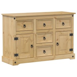 vidaXL Aparador Corona madera maciza de pino 115x40x76 cm