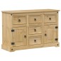 vidaXL Aparador Corona madera maciza de pino 115x40x76 cm vidaXL Aparador Corona madera maciza de pino 115x40x76 cm