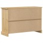 vidaXL Aparador Corona madera maciza de pino 115x40x76 cm vidaXL Aparador Corona madera maciza de pino 115x40x76 cm