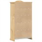 vidaXL Armario con vitrina Corona madera maciza pino 99x43x187 cm vidaXL Armario con vitrina Corona madera maciza pino 99x43x187 cm