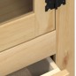 vidaXL Armario con vitrina Corona madera maciza pino 99x43x187 cm vidaXL Armario con vitrina Corona madera maciza pino 99x43x187 cm