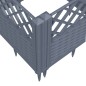 vidaXL Jardinera con clavijas PP gris 123,5x43,5x43,5 cm vidaXL Jardinera con clavijas PP gris 123,5x43,5x43,5 cm