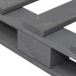 vidaXL Estructura cama con cabecero madera maciza pino gris 180x200 cm