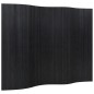 vidaXL Biombo divisor de bambú negro 165x250 cm vidaXL Biombo divisor de bambú negro 165x250 cm