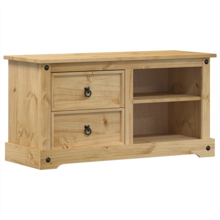 vidaXL Mueble de TV Corona madera maciza de pino 100x40x52 cm